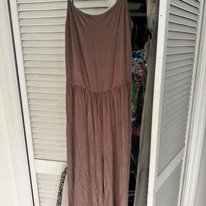 Elegant Brown Maxi Dress